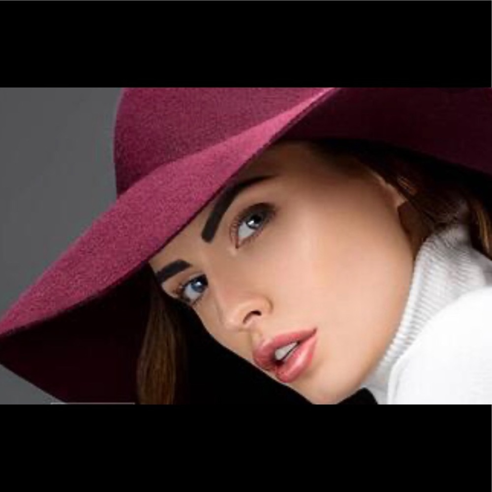 Burgundy Wool Hat